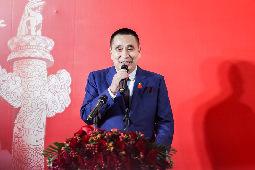 武鹏、程炯陶庆祝新中国75华诞书画展在京开幕(图4)