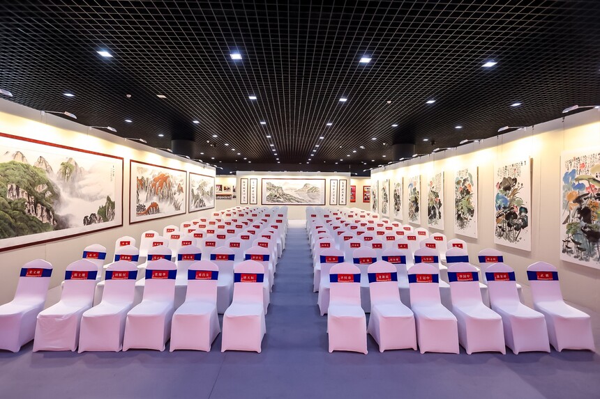 武鹏、程炯陶庆祝新中国75华诞书画展在京开幕(图14)